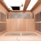Moray 1-Person Indoor Hemlock Infrared Sauna with 8 Far-Infrared Carbon Crystal Heaters and Chromotherapy