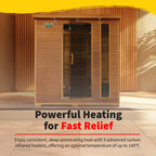 Klondike 4-Person Cedar Infrared Sauna with 9 Heaters