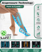 Lunix LX21 Foot and Calf Massager, Gray