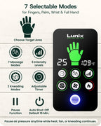 Lunix LX30 Hand Massager With Heat + Compression