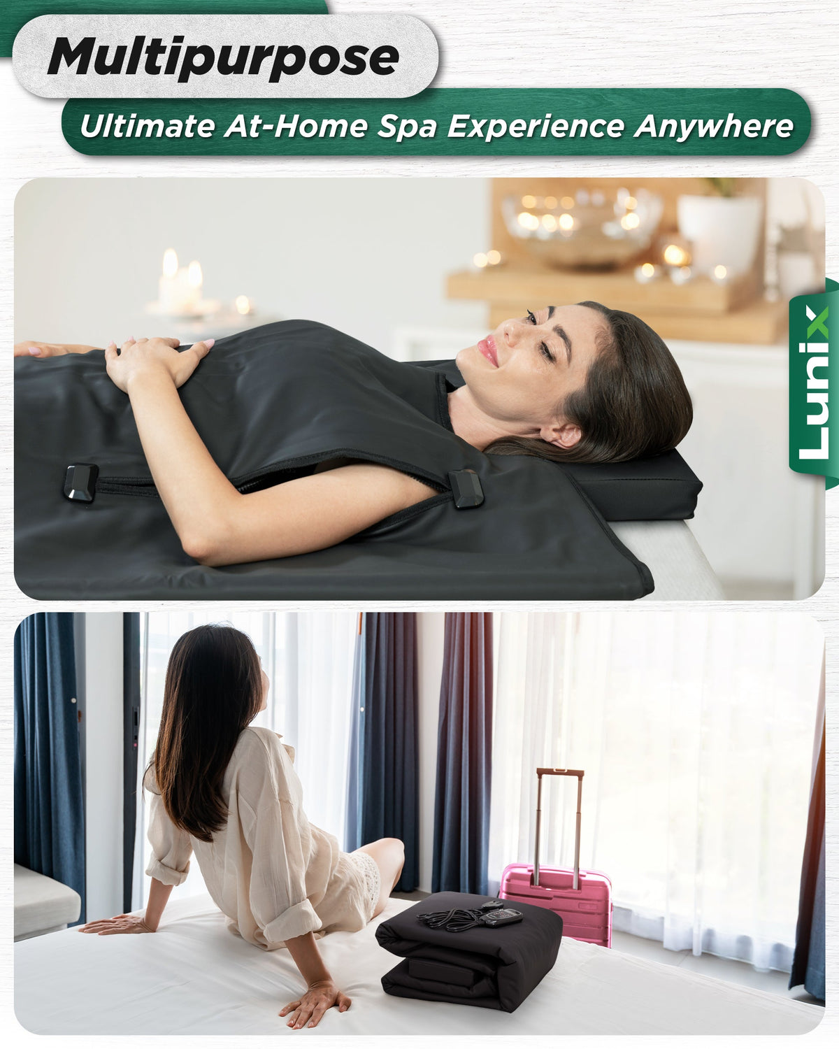 Lunix LX17 Portable Infrared Sauna Blanket