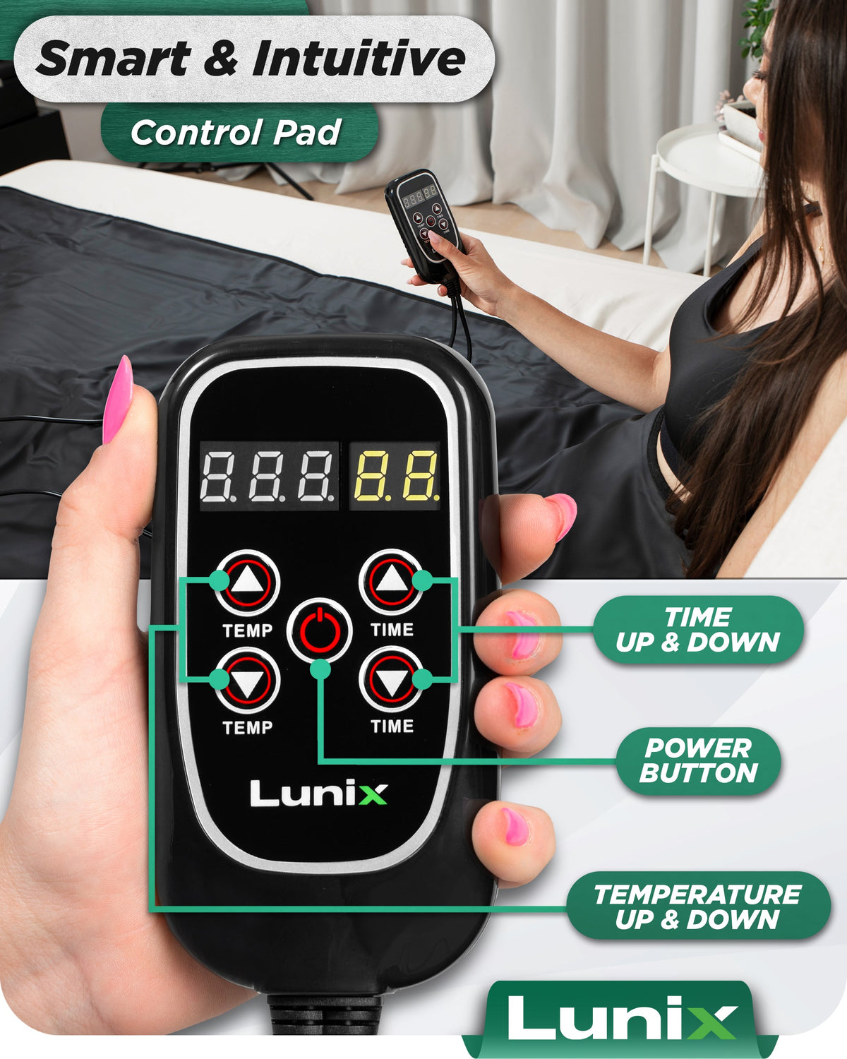Lunix LX17 Portable Infrared Sauna Blanket