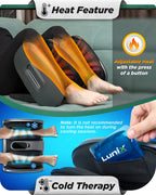 Lunix LX21 Foot and Calf Massager, Gray
