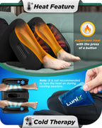 Lunix LX21 Foot and Calf Massager, Black
