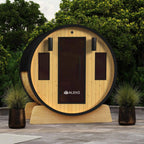 ALEKO Traditional Barrel Sauna (3 Person; Outdoor)
