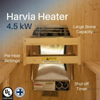 ALEKO Traditional Barrel Sauna (3 Person; Outdoor)