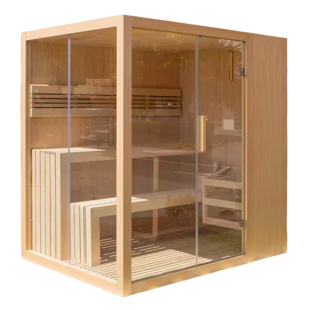 ALEKO Canadian Hemlock Traditional Indoor Sauna (4-6 People)