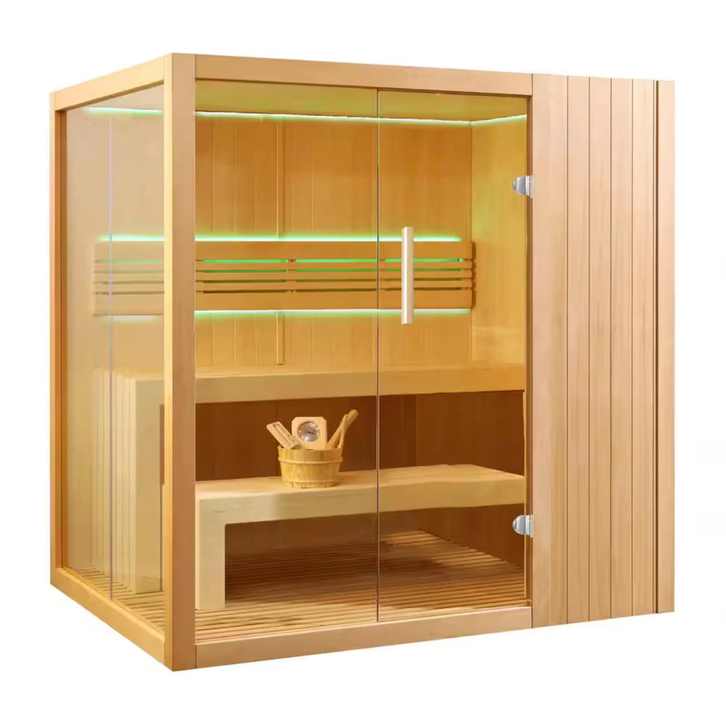 ALEKO Canadian Hemlock Traditional Indoor Sauna (4-6 People)