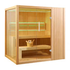ALEKO Canadian Hemlock Traditional Indoor Sauna (4-6 People)