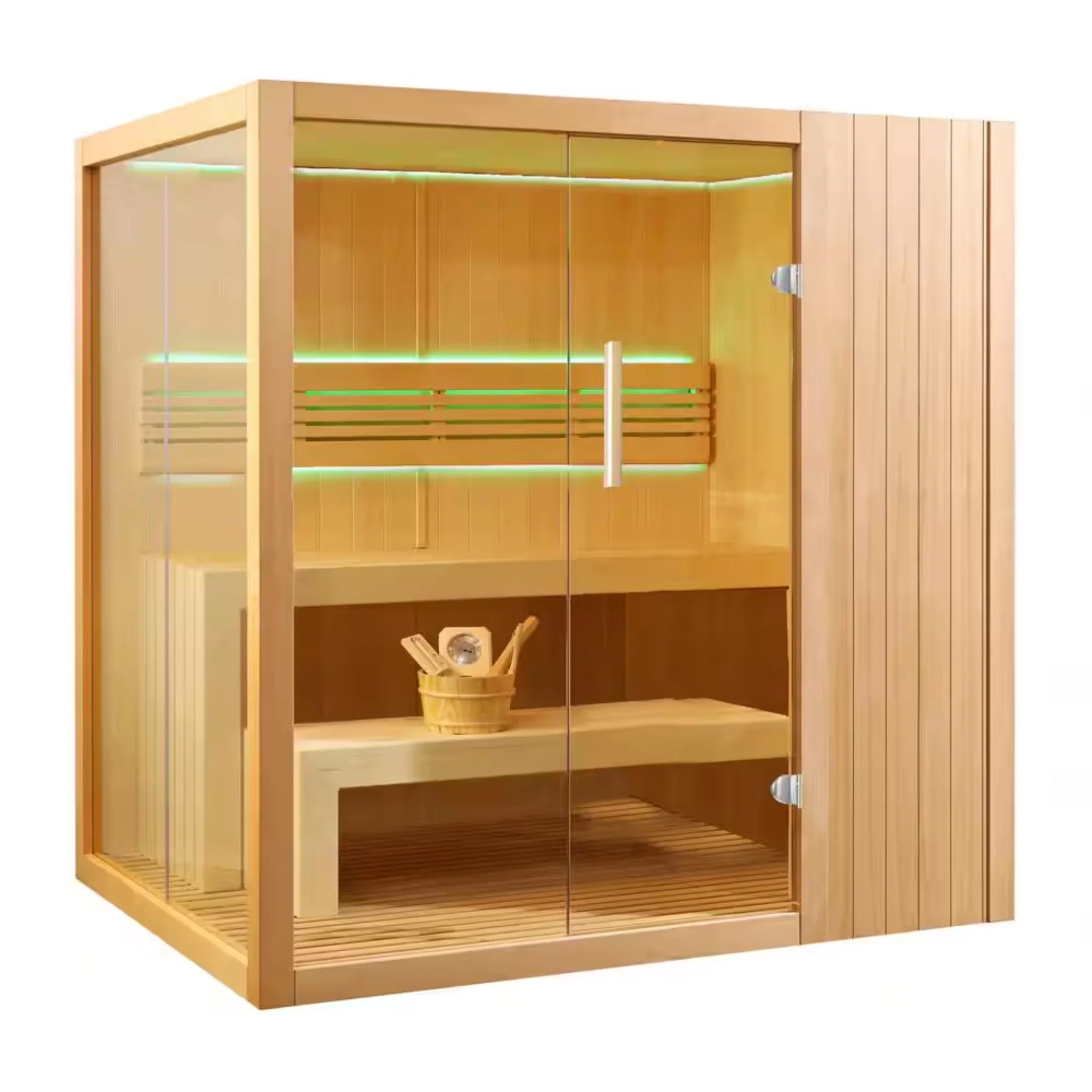 ALEKO Canadian Hemlock Traditional Indoor Sauna (4-6 People)