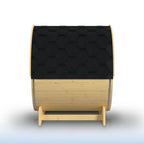 ALEKO Traditional Barrel Sauna with Canopy (2-4 Person; Outdoor/Indoor)