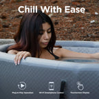ALEKO Arctica Inflatable Cold Plunge Tub &amp; 1 HP Chiller/Heater Kit