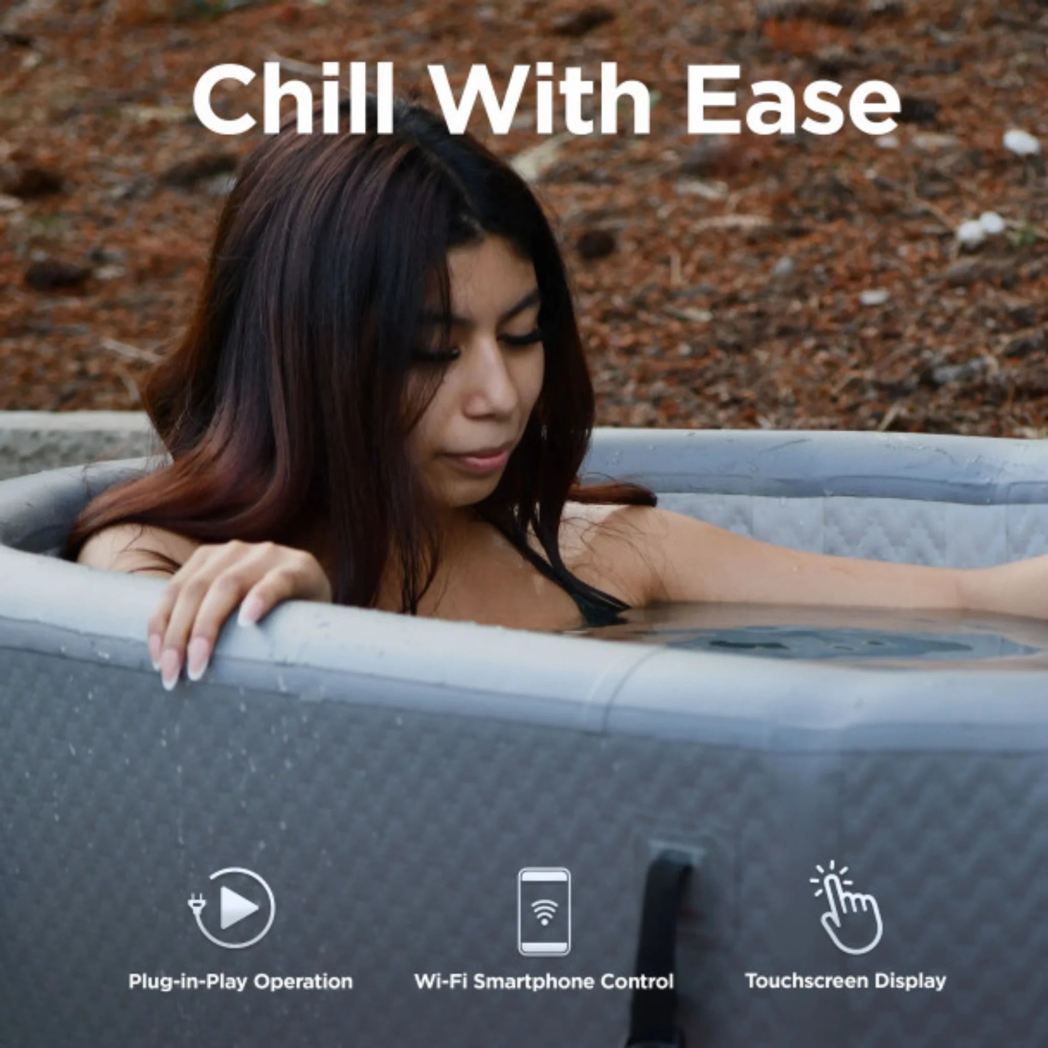 ALEKO Arctica Inflatable Cold Plunge Tub &amp; 1 HP Chiller/Heater Kit
