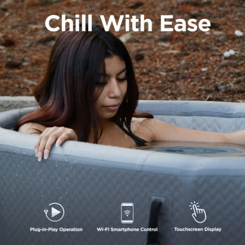 ALEKO Arctica Inflatable Cold Plunge Tub &amp; 1 HP Chiller/Heater Kit