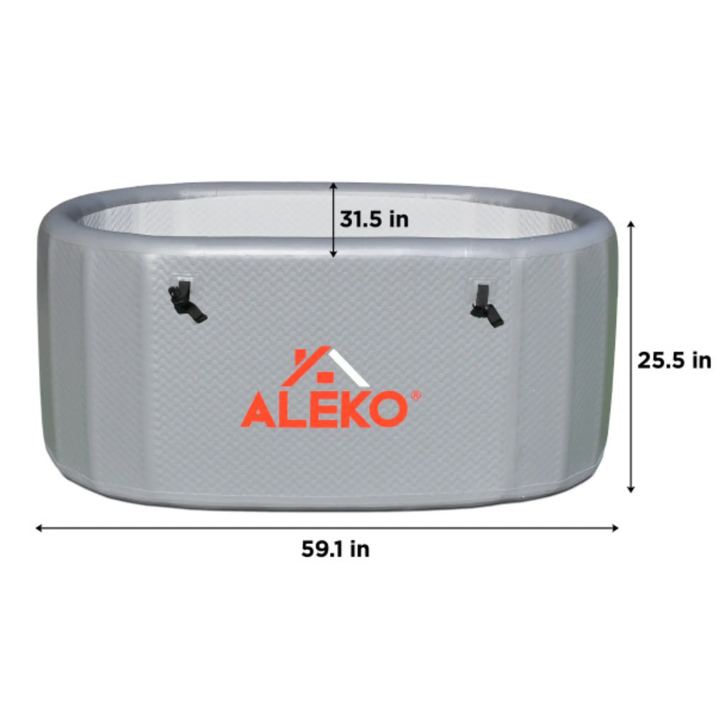 ALEKO Arctica Inflatable Cold Plunge Tub &amp; 1 HP Chiller/Heater Kit