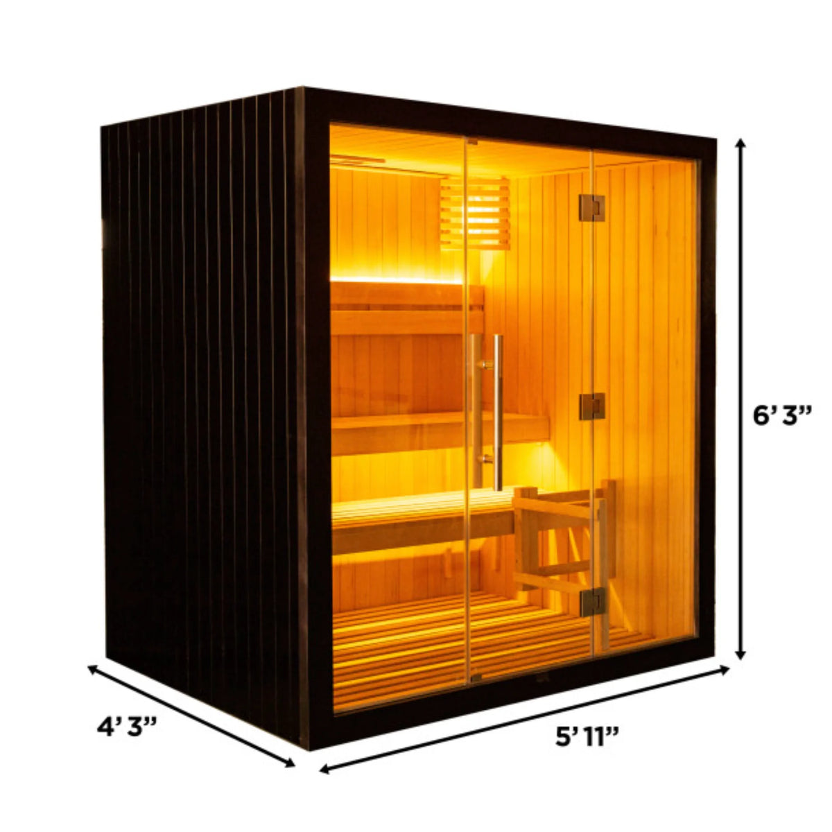 ALEKO Canadian Hemlock Traditional Indoor Sauna (4 People)