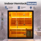ALEKO Canadian Hemlock Traditional Indoor Sauna (4 People)