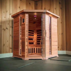 HeatWave Cedar FAR Infrared Sauna (4 Person, Corner Unit)