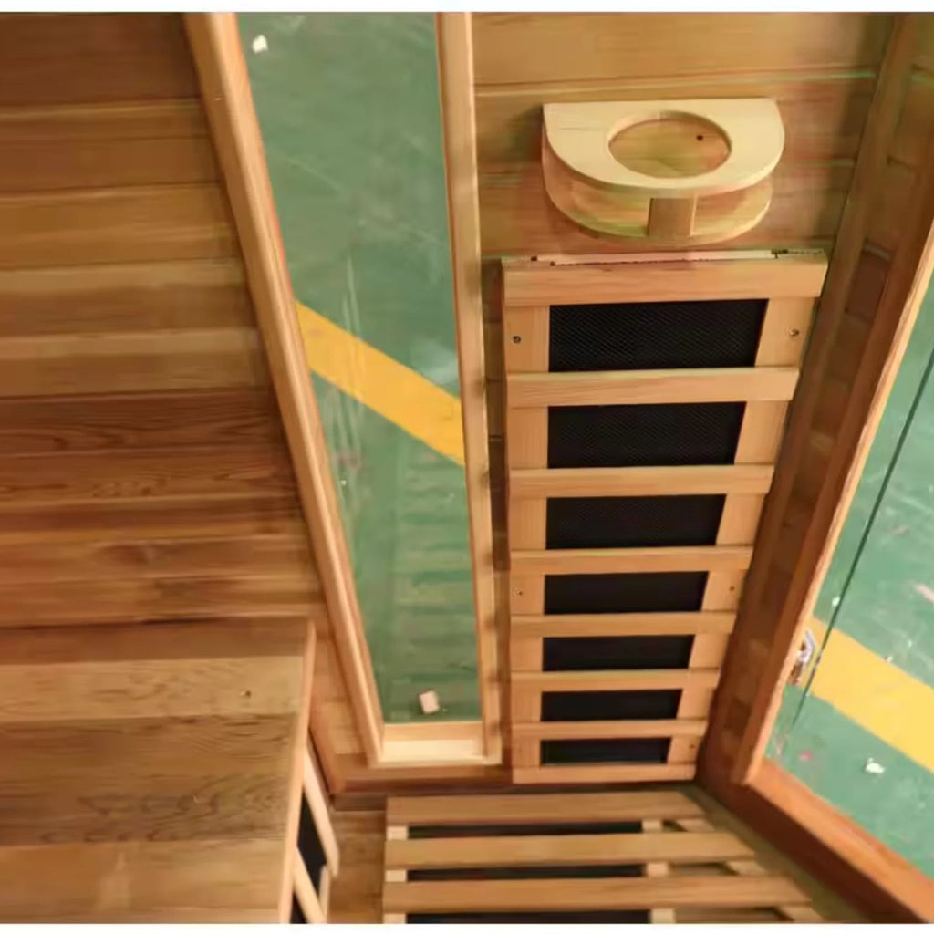 HeatWave Cedar FAR Infrared Sauna (4 Person, Corner Unit)