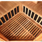 HeatWave Cedar FAR Infrared Sauna (4 Person, Corner Unit)