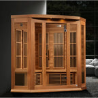 HeatWave Cedar FAR Infrared Sauna (3 Person, Corner Unit)