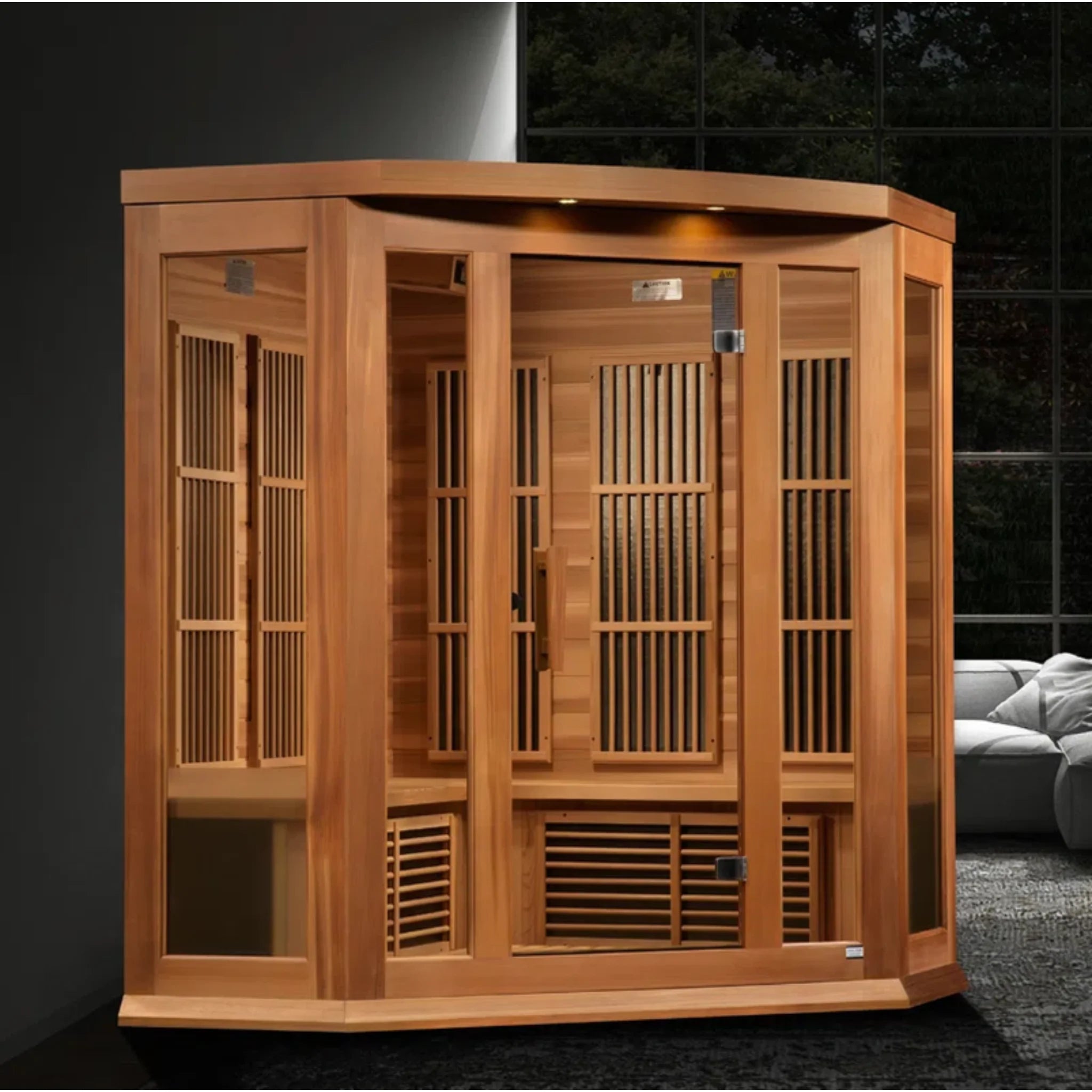 HeatWave Cedar FAR Infrared Sauna (3 Person, Corner Unit)