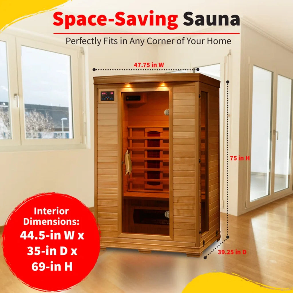 Heatwave Hemlock Infrared Sauna (2 Person)