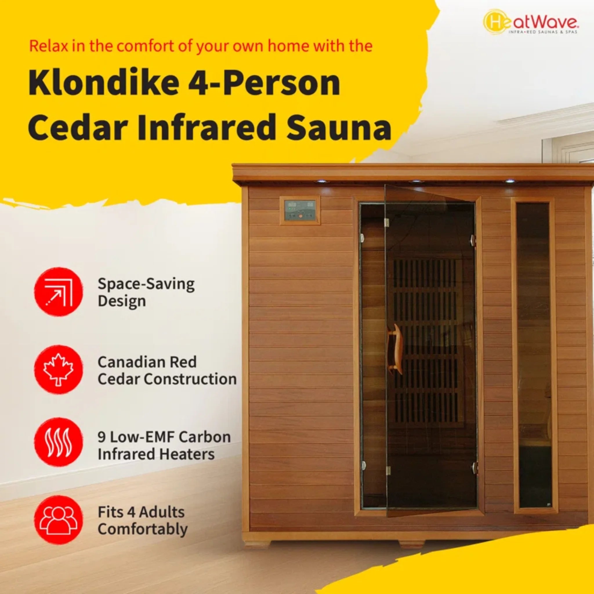 Heatwave Klondike Infrared Sauna (4 Person)
