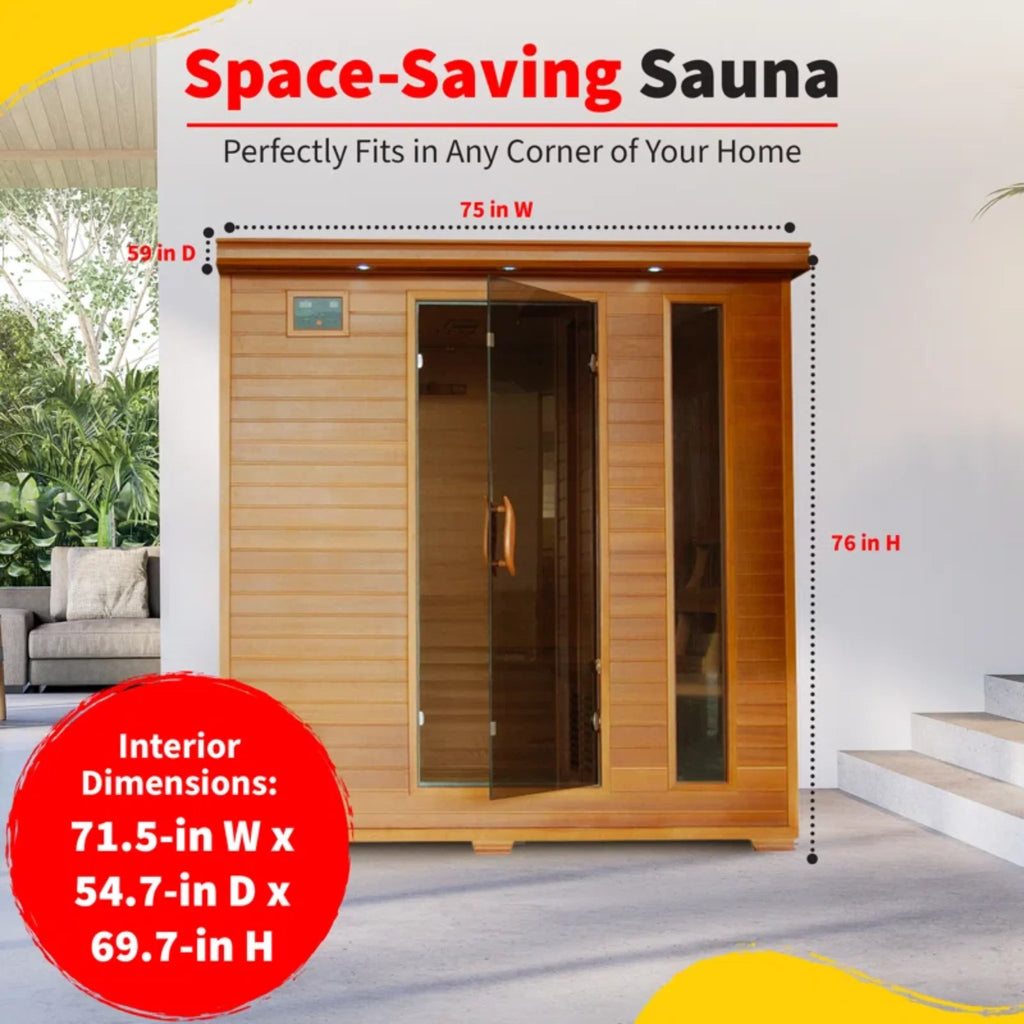 Heatwave Cedar Infrared Sauna (6 Person)