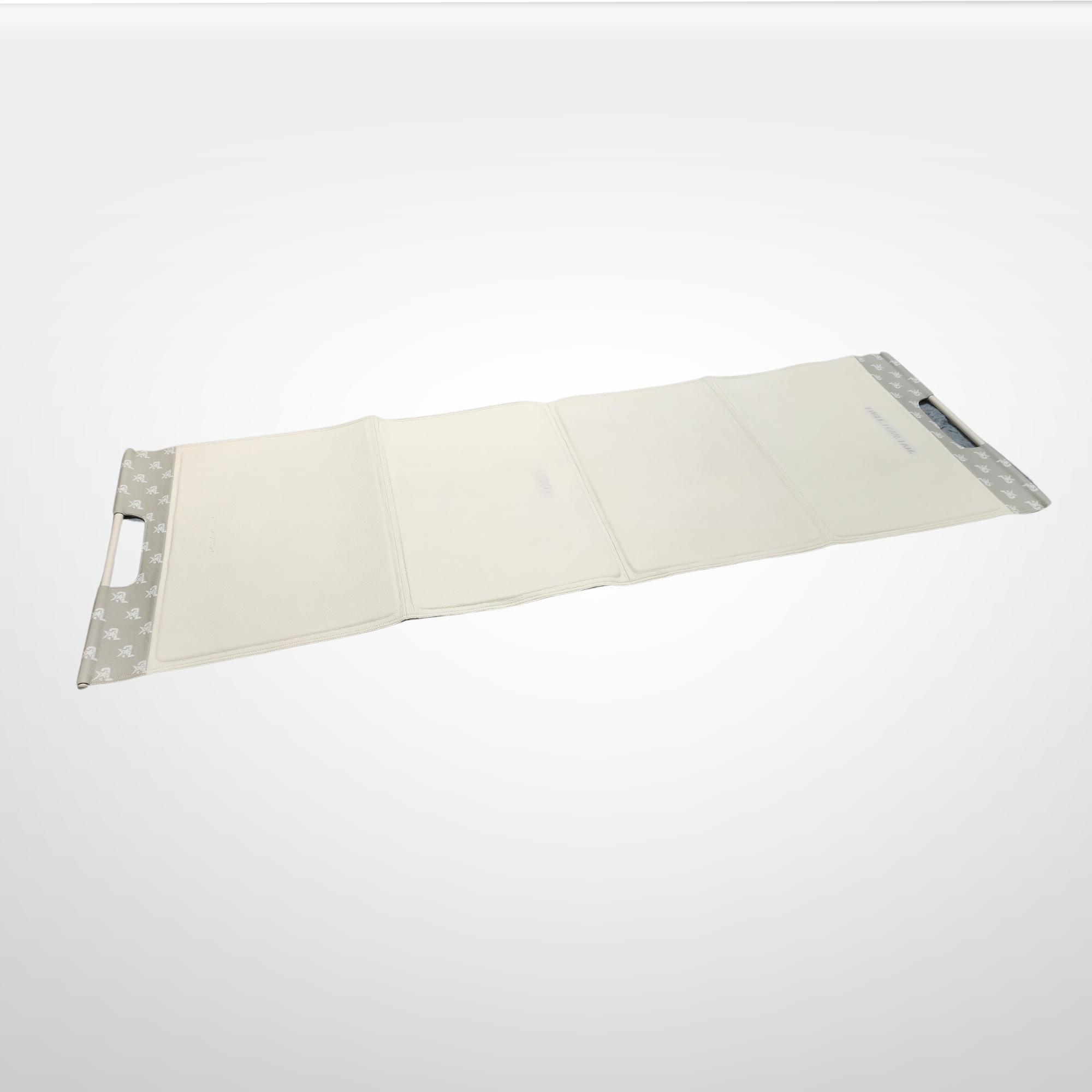 White fitness mat