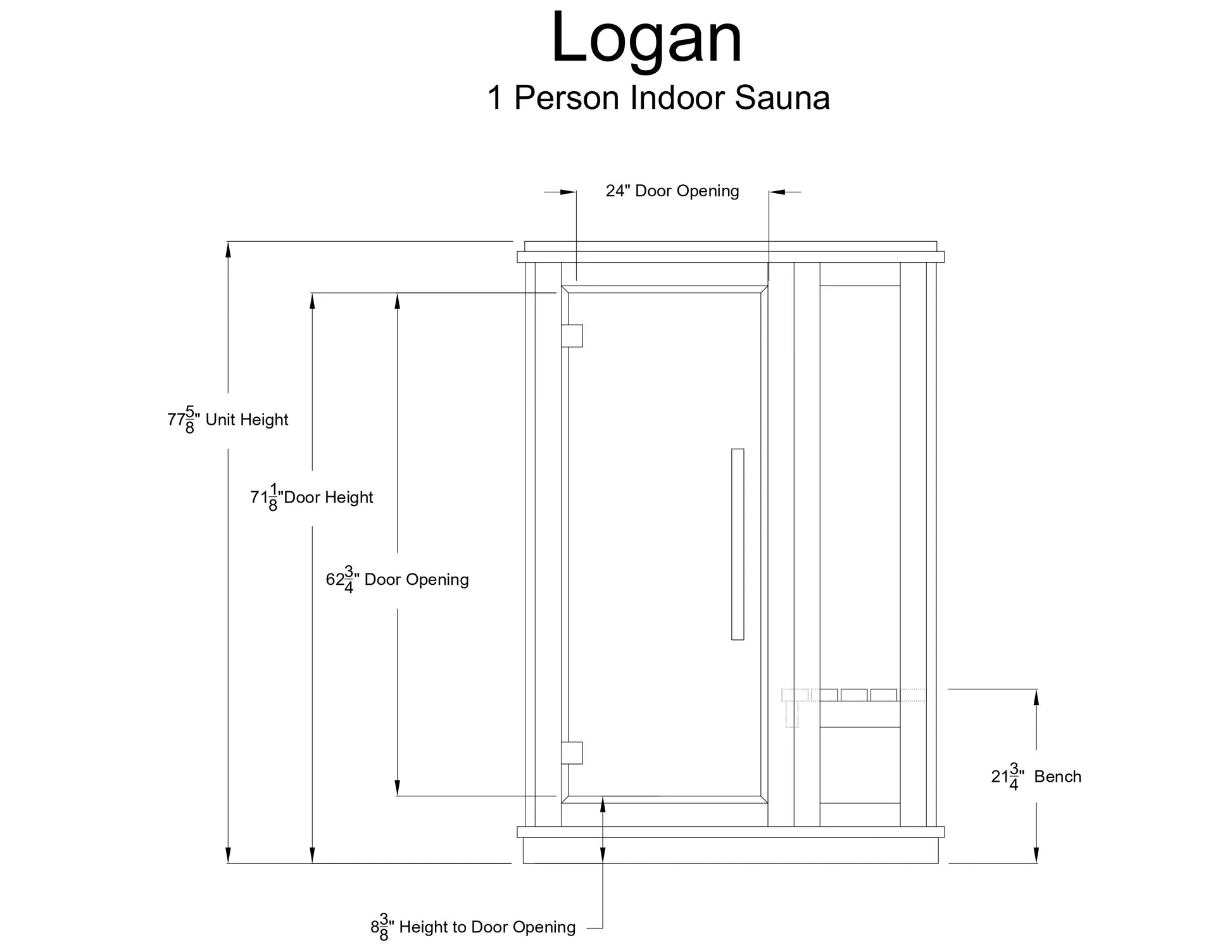 Heatwave Logan Traditional Steam Sauna (1 Person)