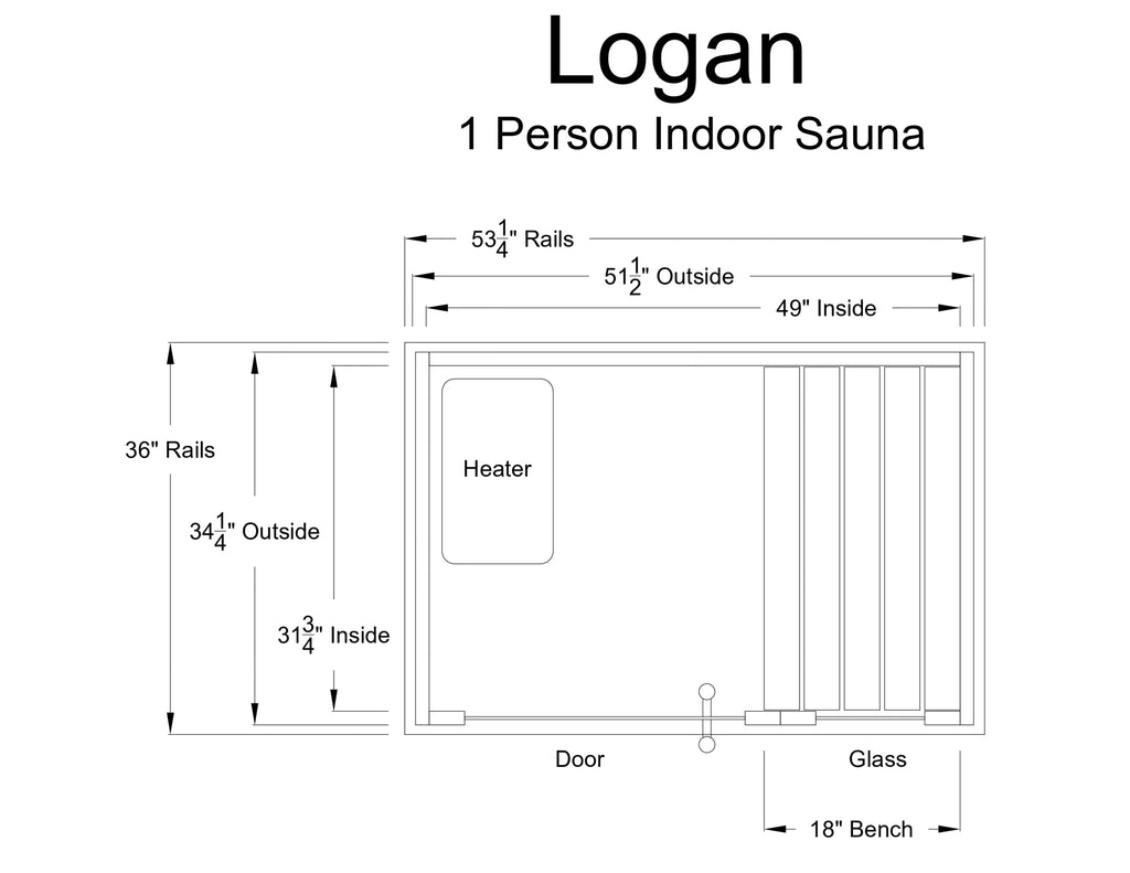Heatwave Logan Traditional Steam Sauna (1 Person)