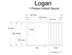 Heatwave Logan Traditional Steam Sauna (1 Person)