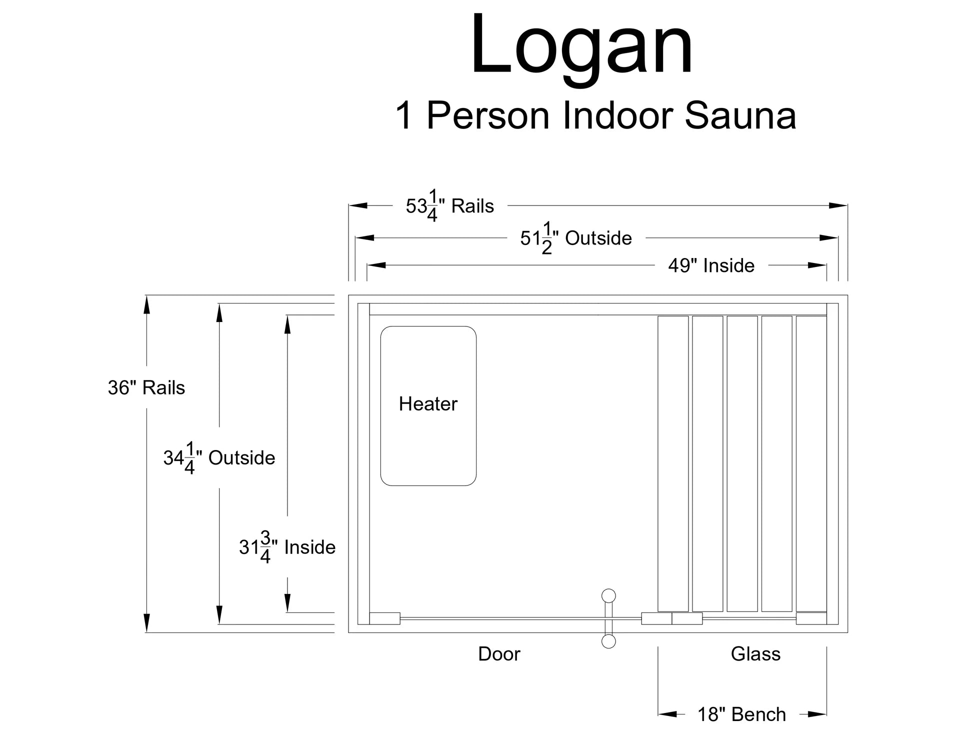 Heatwave Logan Traditional Steam Sauna (1 Person)