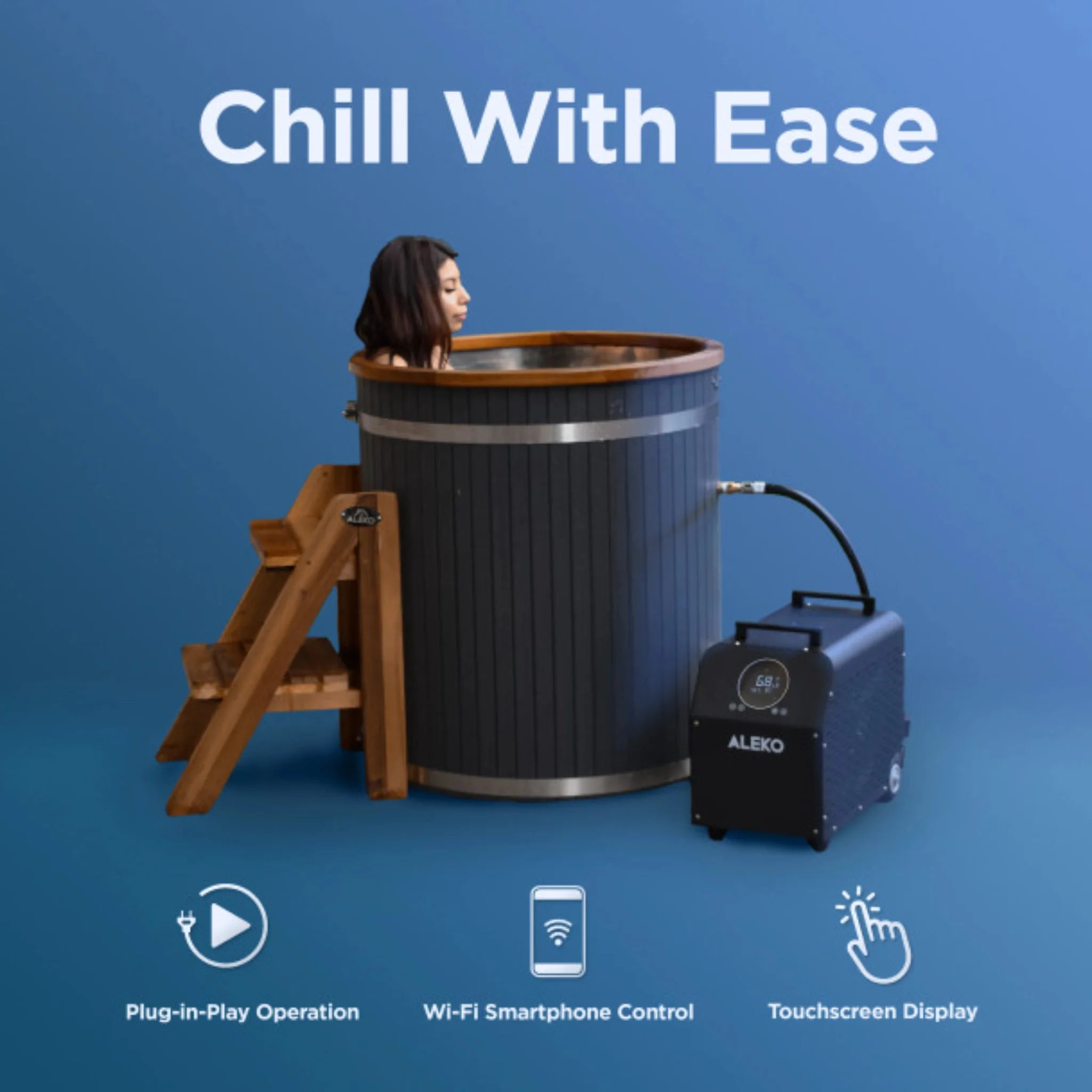 ALEKO Lumina Dual Cold Plunge Hot Tub Chiller — 1 HP