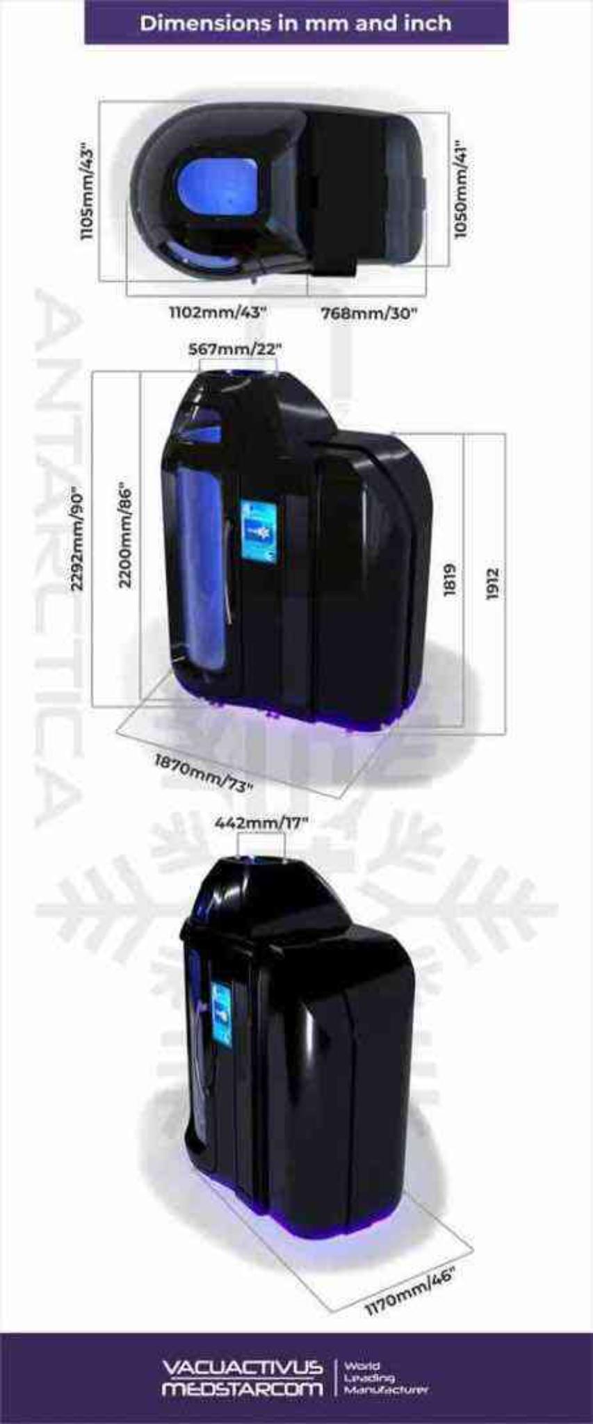 CryoStar Antarctica Nitrogen Cryochamber (Whole Body, Walk-in)
