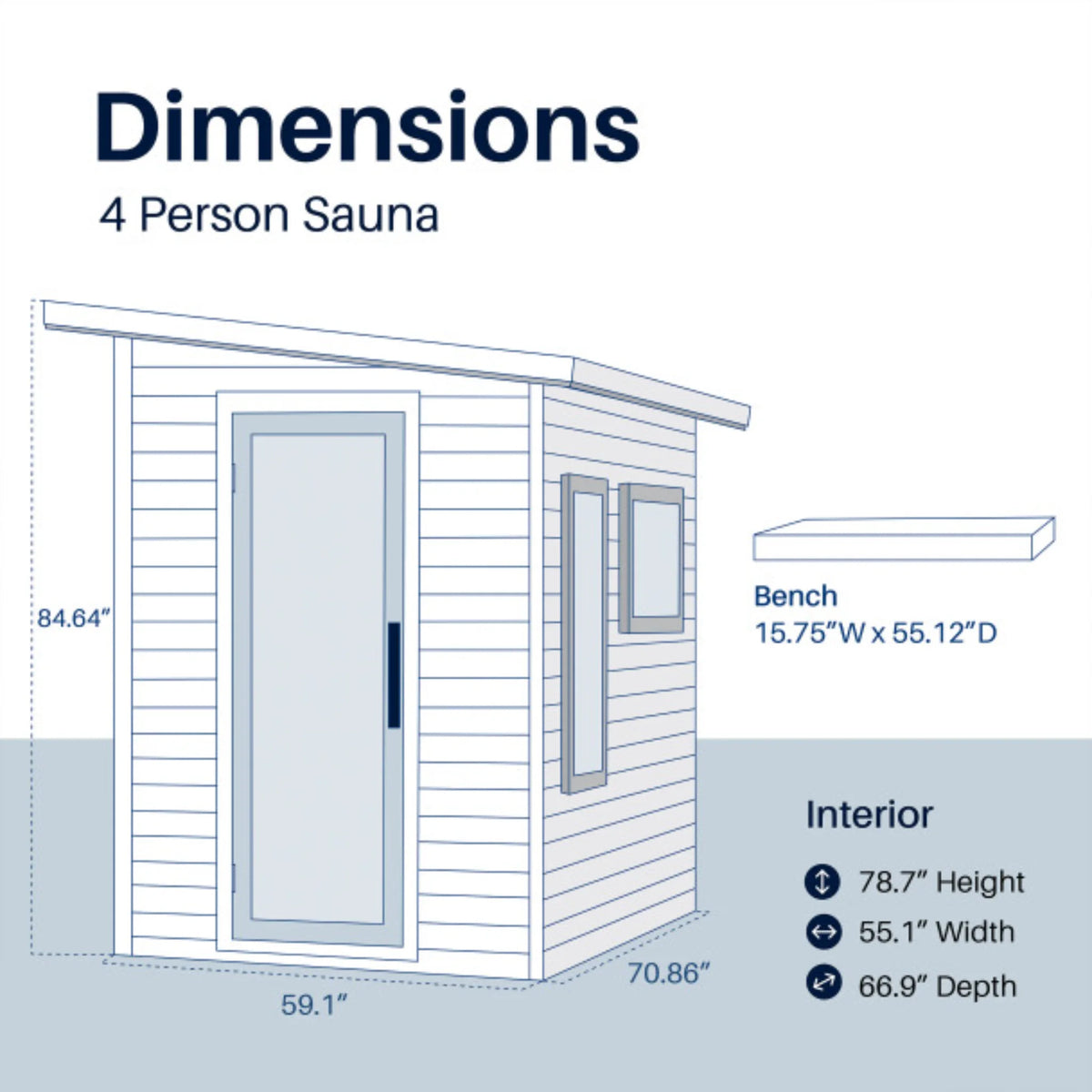 ALEKO Selenia Outdoor Sauna (4 People)