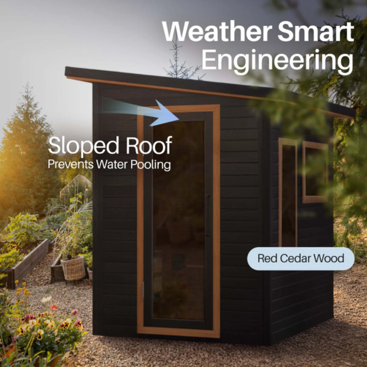 ALEKO Selenia Outdoor Sauna (4 People)