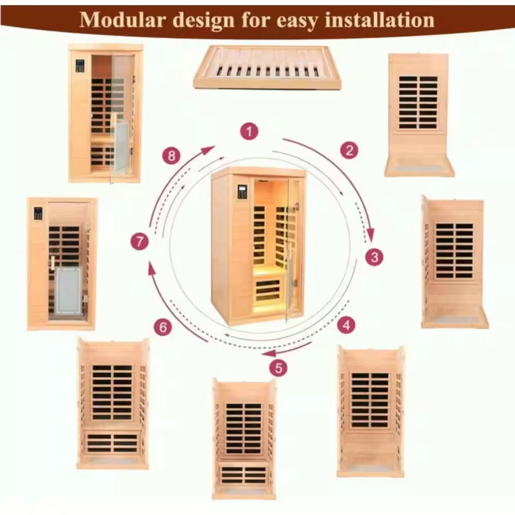 Spygo Moray Hemlock Infrared Sauna (1 Person)