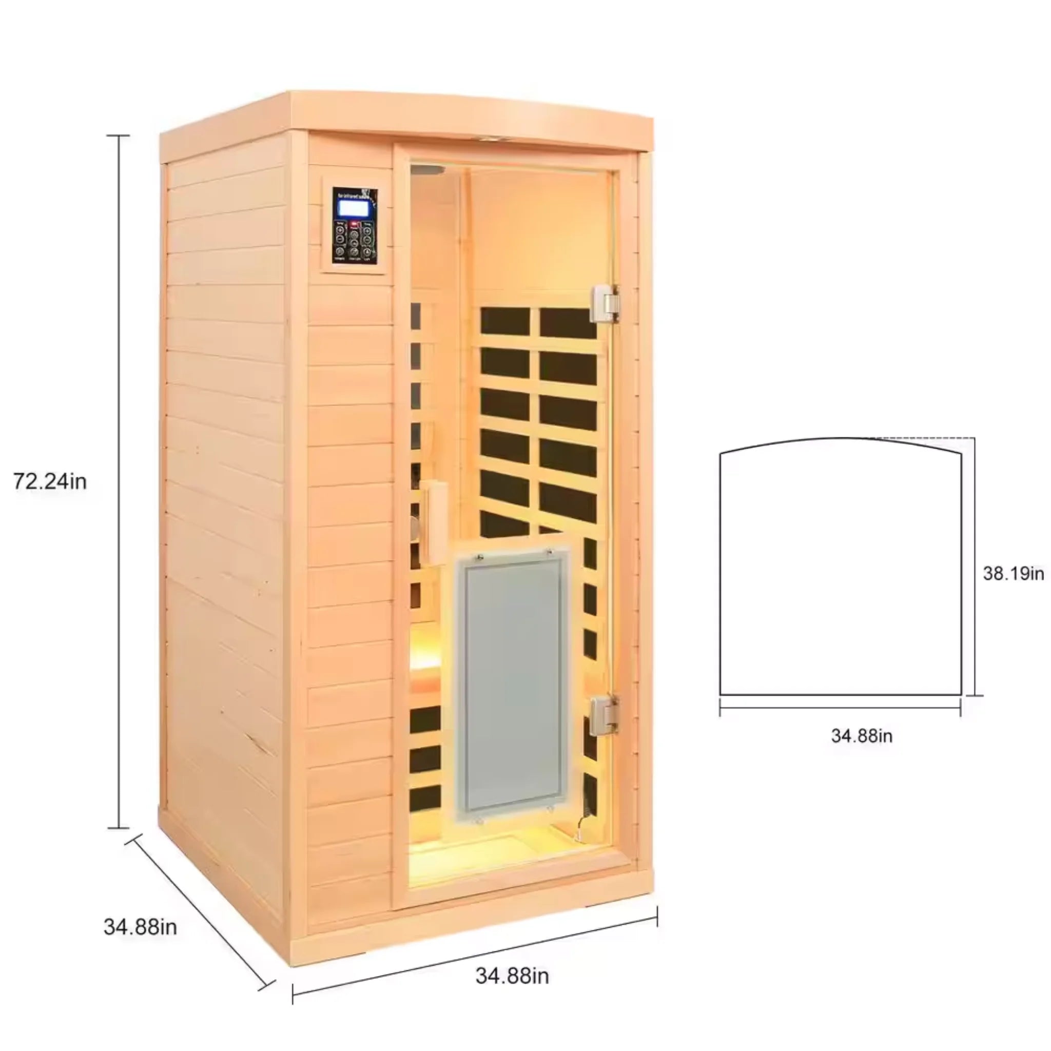 Spygo Moray Hemlock Infrared Sauna (1 Person)