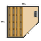 ALEKO Viola Traditional Indoor Sauna (3-4 People)