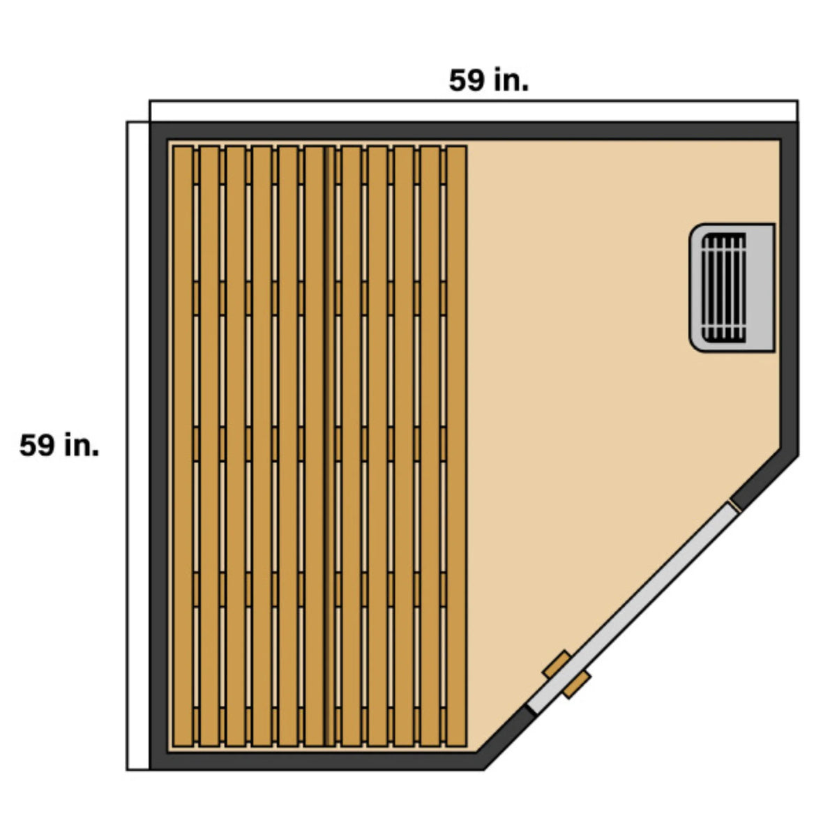 ALEKO Viola Traditional Indoor Sauna (3-4 People)